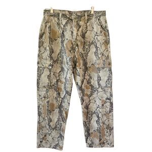 Wrangler Outdoor Gear Natural Camouflage Pants Cargo Outdoor Hunting Size 36/32
